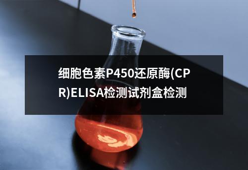 细胞色素P450还原酶(CPR)ELISA检测试剂盒检测