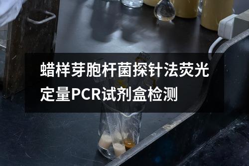 蜡样芽胞杆菌探针法荧光定量PCR试剂盒检测