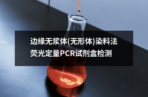 边缘无浆体(无形体)染料法荧光定量PCR试剂盒检测