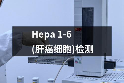 Hepa 1-6(肝癌细胞)检测