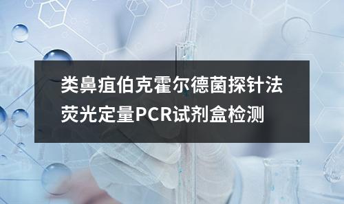 类鼻疽伯克霍尔德菌探针法荧光定量PCR试剂盒检测