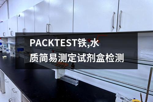 PACKTEST铁,水质简易测定试剂盒检测