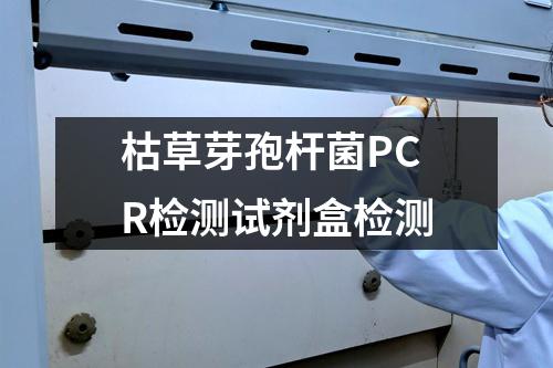 枯草芽孢杆菌PCR检测试剂盒检测