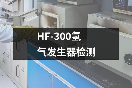 HF-300氢气发生器检测