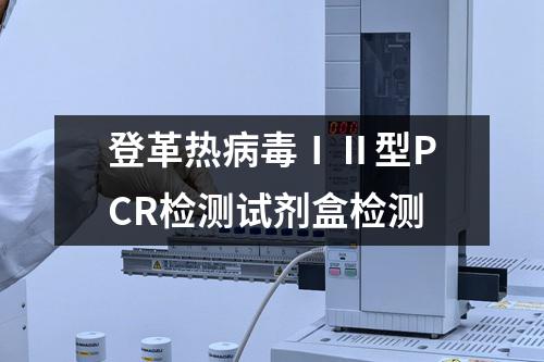 登革热病毒ⅠⅡ型PCR检测试剂盒检测