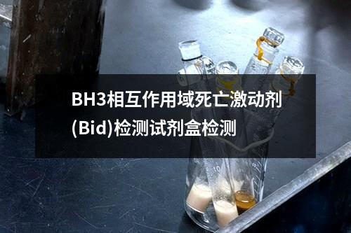 BH3相互作用域死亡激动剂(Bid)检测试剂盒检测