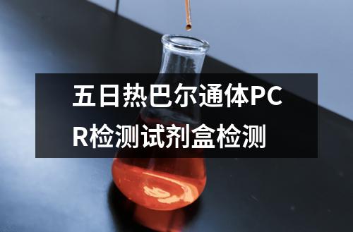 五日热巴尔通体PCR检测试剂盒检测