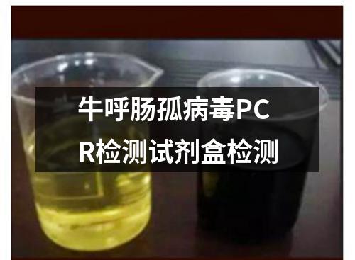 牛呼肠孤病毒PCR检测试剂盒检测