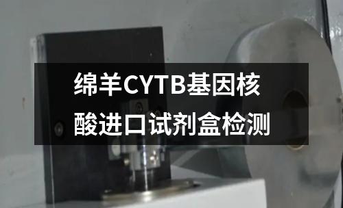 绵羊CYTB基因核酸进口试剂盒检测