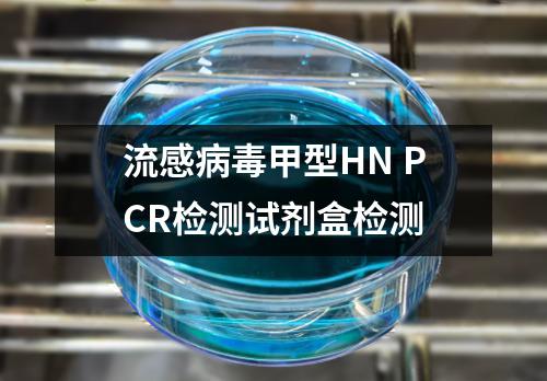 流感病毒甲型HN PCR检测试剂盒检测