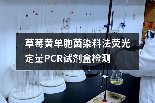 草莓黄单胞菌染料法荧光定量PCR试剂盒检测