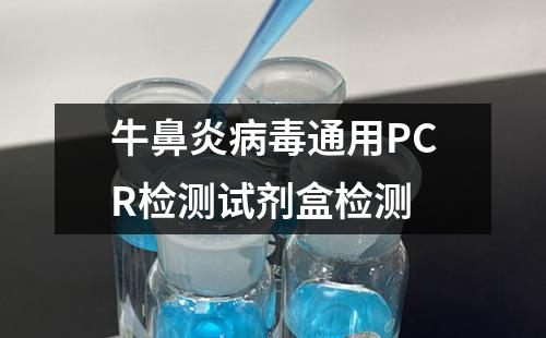 牛鼻炎病毒通用PCR检测试剂盒检测