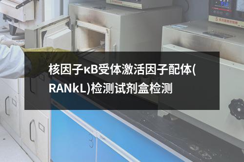 核因子κB受体激活因子配体(RANkL)检测试剂盒检测