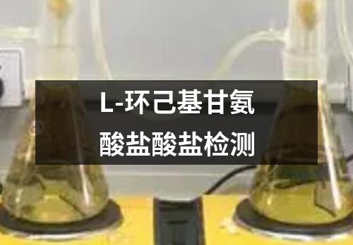 L-环己基甘氨酸盐酸盐检测