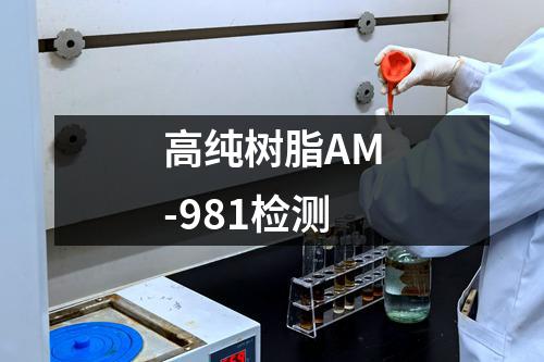 高纯树脂AM-981检测