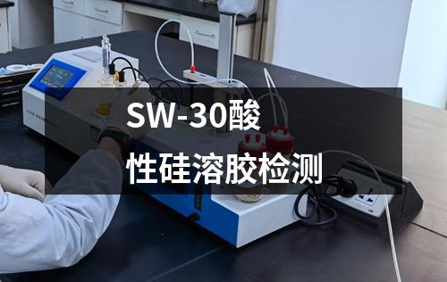 SW-30酸性硅溶胶检测