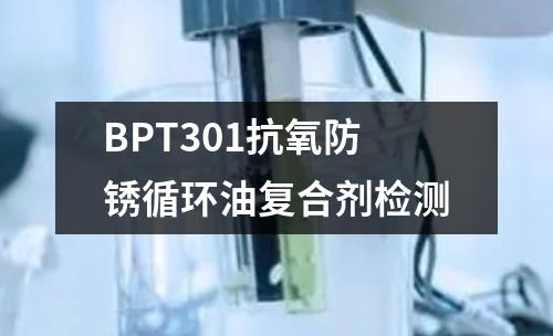 BPT301抗氧防锈循环油复合剂检测