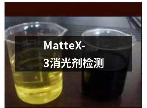 MatteX-3消光剂检测