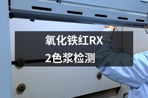 氧化铁红RX2色浆检测