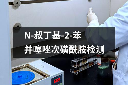 N-叔丁基-2-苯并噻唑次磺酰胺检测