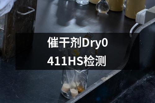 催干剂Dry0411HS检测