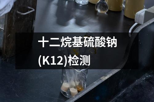 十二烷基硫酸钠(K12)检测