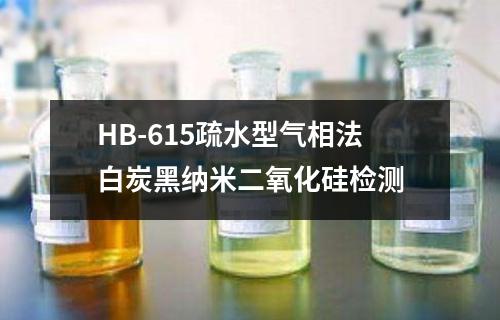 HB-615疏水型气相法白炭黑纳米二氧化硅检测