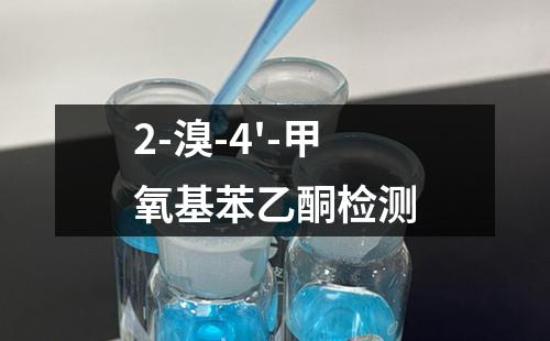 2-溴-4'-甲氧基苯乙酮检测