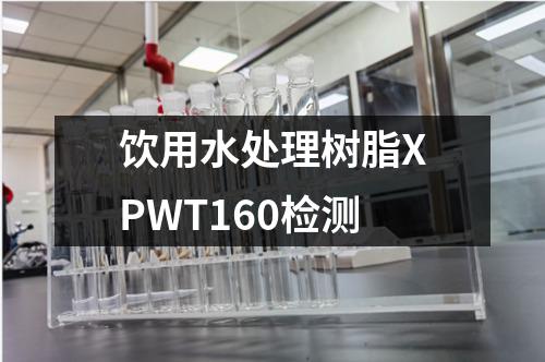 饮用水处理树脂XPWT160检测