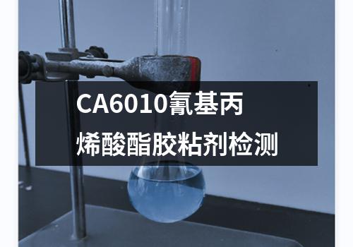 CA6010氰基丙烯酸酯胶粘剂检测