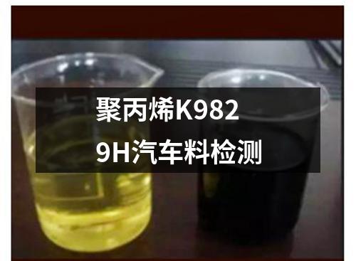 聚丙烯K9829H汽车料检测