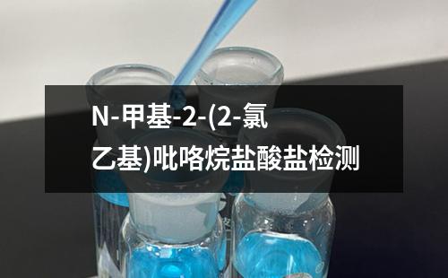 N-甲基-2-(2-氯乙基)吡咯烷盐酸盐检测