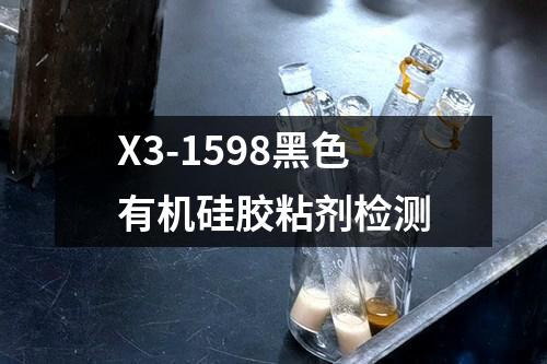 X3-1598黑色有机硅胶粘剂检测