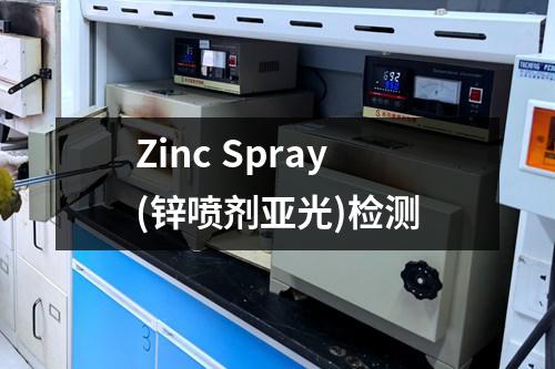 Zinc Spray(锌喷剂亚光)检测