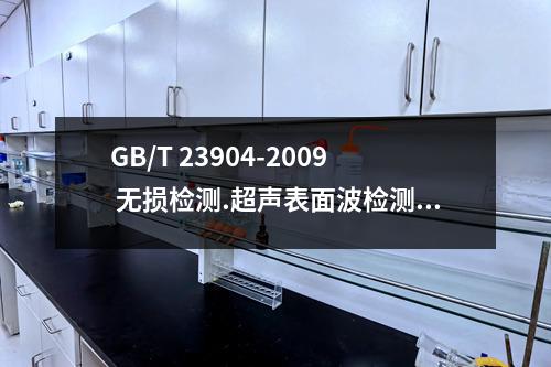 GB/T 23904-2009 无损检测.超声表面波检测方法